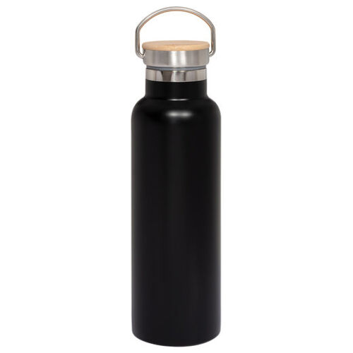 20oz Vacuum Insulated Water Bottle With Bamboo Lid Thumbnail