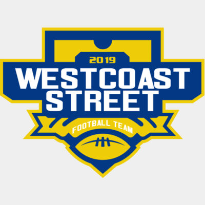 West Coast Street Football League logo template Thumbnail