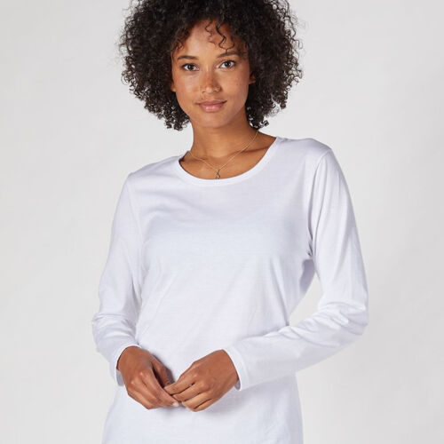 Hanes - Nano-T® Women’s Long Sleeve Scoopneck T-Shirt - S04LS Thumbnail