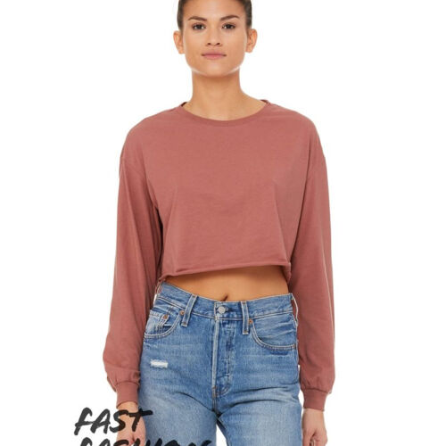 Bella + Canvas - FWD Fashion Women's Cropped Long Sleeve Tee - 6501 Thumbnail