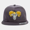 Yupoong - Unstructured Five-Panel Snapback Cap - 6502 Thumbnail