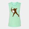 Bella + Canvas - Women's Flowy Scoop Muscle Tank - 8803 Thumbnail