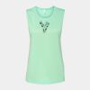 Bella + Canvas - Women's Flowy Scoop Muscle Tank - 8803 Thumbnail