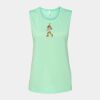 Bella + Canvas - Women's Flowy Scoop Muscle Tank - 8803 Thumbnail