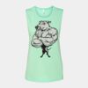 Bella + Canvas - Women's Flowy Scoop Muscle Tank - 8803 Thumbnail