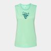 Bella + Canvas - Women's Flowy Scoop Muscle Tank - 8803 Thumbnail