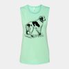 Bella + Canvas - Women's Flowy Scoop Muscle Tank - 8803 Thumbnail
