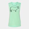 Bella + Canvas - Women's Flowy Scoop Muscle Tank - 8803 Thumbnail