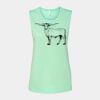 Bella + Canvas - Women's Flowy Scoop Muscle Tank - 8803 Thumbnail