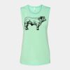 Bella + Canvas - Women's Flowy Scoop Muscle Tank - 8803 Thumbnail