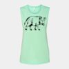 Bella + Canvas - Women's Flowy Scoop Muscle Tank - 8803 Thumbnail