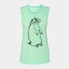 Bella + Canvas - Women's Flowy Scoop Muscle Tank - 8803 Thumbnail