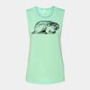 Bella + Canvas - Women's Flowy Scoop Muscle Tank - 8803 Thumbnail