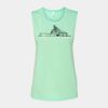 Bella + Canvas - Women's Flowy Scoop Muscle Tank - 8803 Thumbnail