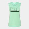 Bella + Canvas - Women's Flowy Scoop Muscle Tank - 8803 Thumbnail