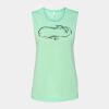 Bella + Canvas - Women's Flowy Scoop Muscle Tank - 8803 Thumbnail