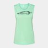 Bella + Canvas - Women's Flowy Scoop Muscle Tank - 8803 Thumbnail
