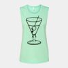 Bella + Canvas - Women's Flowy Scoop Muscle Tank - 8803 Thumbnail