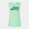 Bella + Canvas - Women's Flowy Scoop Muscle Tank - 8803 Thumbnail
