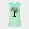 Bella + Canvas - Women's Flowy Scoop Muscle Tank - 8803 Thumbnail