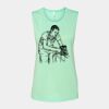 Bella + Canvas - Women's Flowy Scoop Muscle Tank - 8803 Thumbnail