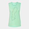 Bella + Canvas - Women's Flowy Scoop Muscle Tank - 8803 Thumbnail