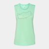Bella + Canvas - Women's Flowy Scoop Muscle Tank - 8803 Thumbnail