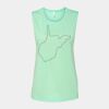 Bella + Canvas - Women's Flowy Scoop Muscle Tank - 8803 Thumbnail