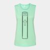 Bella + Canvas - Women's Flowy Scoop Muscle Tank - 8803 Thumbnail