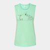 Bella + Canvas - Women's Flowy Scoop Muscle Tank - 8803 Thumbnail