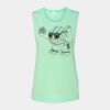 Bella + Canvas - Women's Flowy Scoop Muscle Tank - 8803 Thumbnail