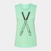Bella + Canvas - Women's Flowy Scoop Muscle Tank - 8803 Thumbnail