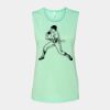 Bella + Canvas - Women's Flowy Scoop Muscle Tank - 8803 Thumbnail