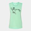 Bella + Canvas - Women's Flowy Scoop Muscle Tank - 8803 Thumbnail