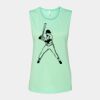 Bella + Canvas - Women's Flowy Scoop Muscle Tank - 8803 Thumbnail