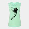Bella + Canvas - Women's Flowy Scoop Muscle Tank - 8803 Thumbnail