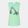 Bella + Canvas - Women's Flowy Scoop Muscle Tank - 8803 Thumbnail