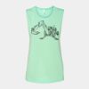 Bella + Canvas - Women's Flowy Scoop Muscle Tank - 8803 Thumbnail