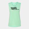 Bella + Canvas - Women's Flowy Scoop Muscle Tank - 8803 Thumbnail