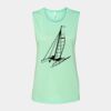 Bella + Canvas - Women's Flowy Scoop Muscle Tank - 8803 Thumbnail
