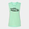 Bella + Canvas - Women's Flowy Scoop Muscle Tank - 8803 Thumbnail