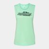 Bella + Canvas - Women's Flowy Scoop Muscle Tank - 8803 Thumbnail
