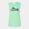 Bella + Canvas - Women's Flowy Scoop Muscle Tank - 8803 Thumbnail