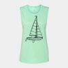 Bella + Canvas - Women's Flowy Scoop Muscle Tank - 8803 Thumbnail