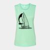 Bella + Canvas - Women's Flowy Scoop Muscle Tank - 8803 Thumbnail