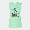 Bella + Canvas - Women's Flowy Scoop Muscle Tank - 8803 Thumbnail