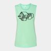 Bella + Canvas - Women's Flowy Scoop Muscle Tank - 8803 Thumbnail