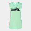 Bella + Canvas - Women's Flowy Scoop Muscle Tank - 8803 Thumbnail
