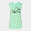 Bella + Canvas - Women's Flowy Scoop Muscle Tank - 8803 Thumbnail