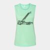 Bella + Canvas - Women's Flowy Scoop Muscle Tank - 8803 Thumbnail